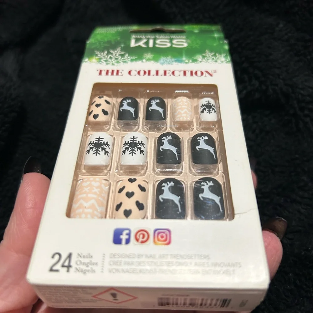 KISS The Collection Nail Art - Black, White, Cream - Picture 3 of 5